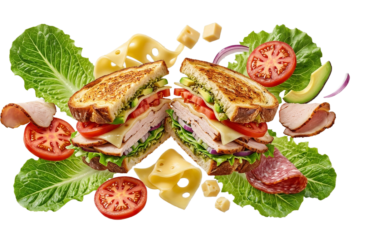 Querschnitt eines Sandwiches